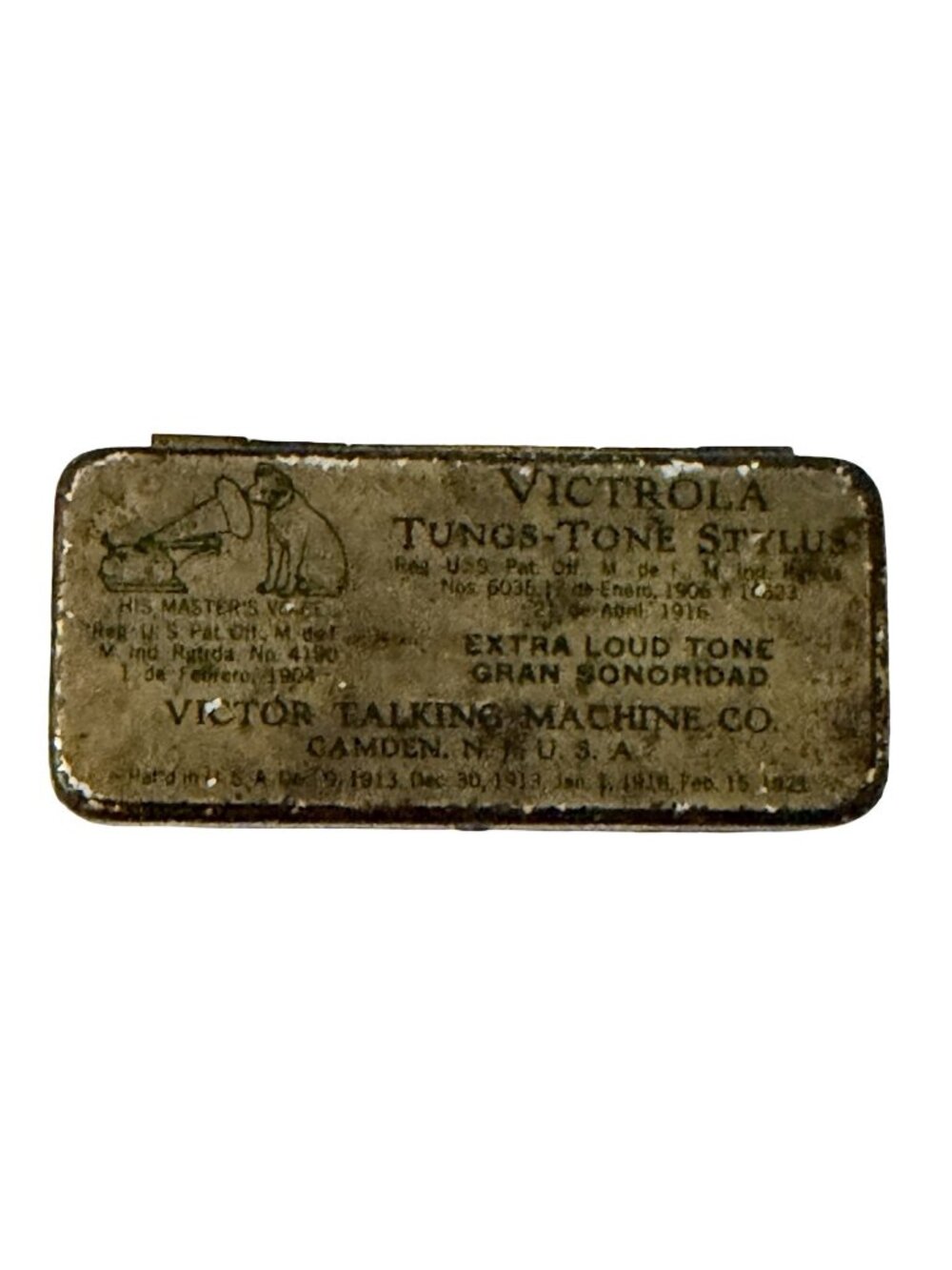 Vintage Victor Victrola Tungs-Tone Stylus Needle Tin Extra Loud Tone His Master'